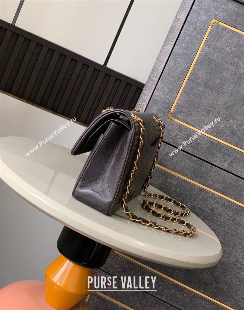 Chanel Vintage Lambskin Medium Flap Bag Chocolate Brown 2025 CH032701 (yezi-250526025)