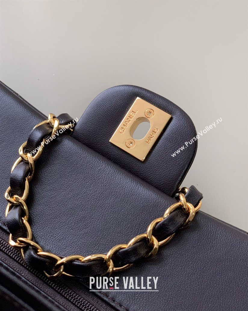 Chanel Vintage Lambskin Medium Flap Bag Chocolate Brown 2025 CH032701 (yezi-250526025)