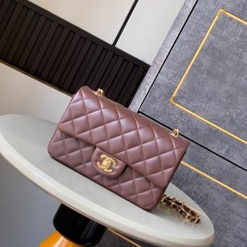 Chanel Vintage Lambskin Small Flap Bag Brown2 2025 CH032701 (yezi-250526024)