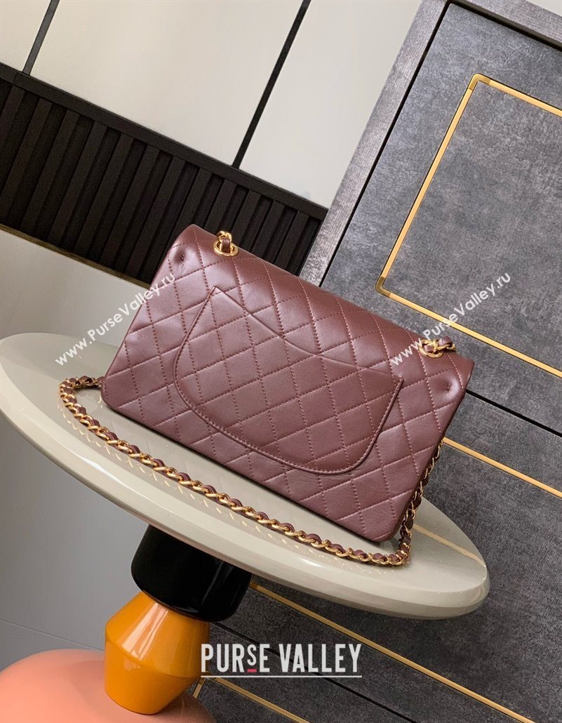 Chanel Vintage Lambskin Medium Flap Bag Brown2 2025 CH032701 (yezi-250526026)