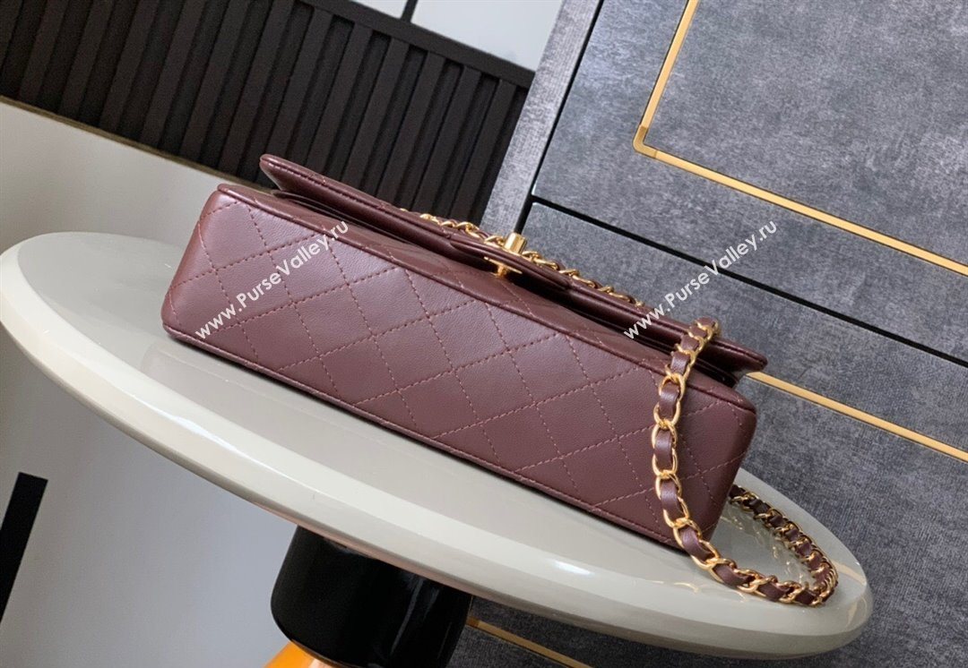 Chanel Vintage Lambskin Medium Flap Bag Brown2 2025 CH032701 (yezi-250526026)