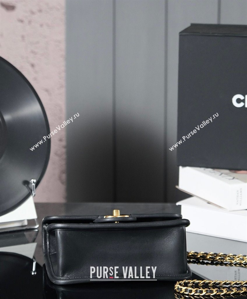 Chanel Braided Calfskin Leather Mini Flap Bag AS4797 Black 2025 (yezi-250526006)