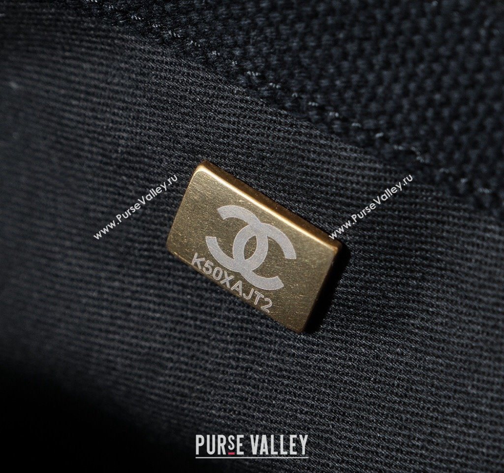 Chanel Vintage Embroidered Linen Flap Bag Black 2025 CH052679 (yezi-250526080)