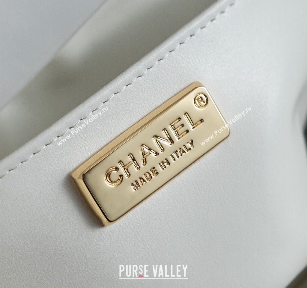 Chanel Sequins Mini Classic Flap Bag White 2025 A69900 0526 (yezi-250526083)