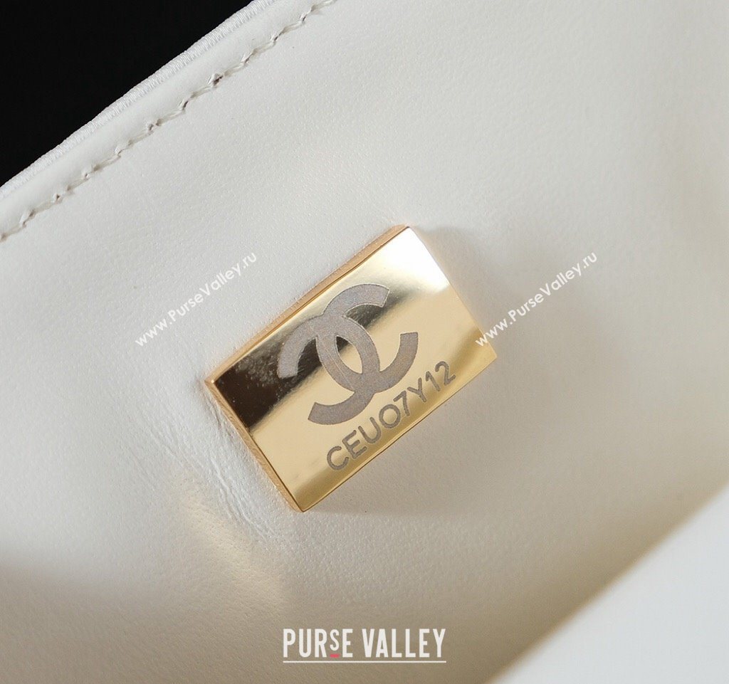 Chanel Sequins Mini Classic Flap Bag White 2025 A69900 0526 (yezi-250526083)