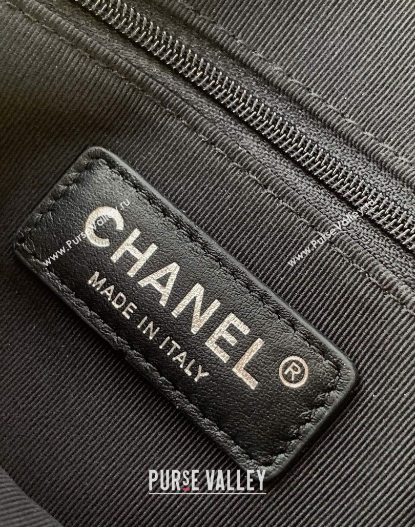 Chanel Medium Mesh Patent Calfskin Shopping Bag Black 2025 CH052603 (yezi-250526060)
