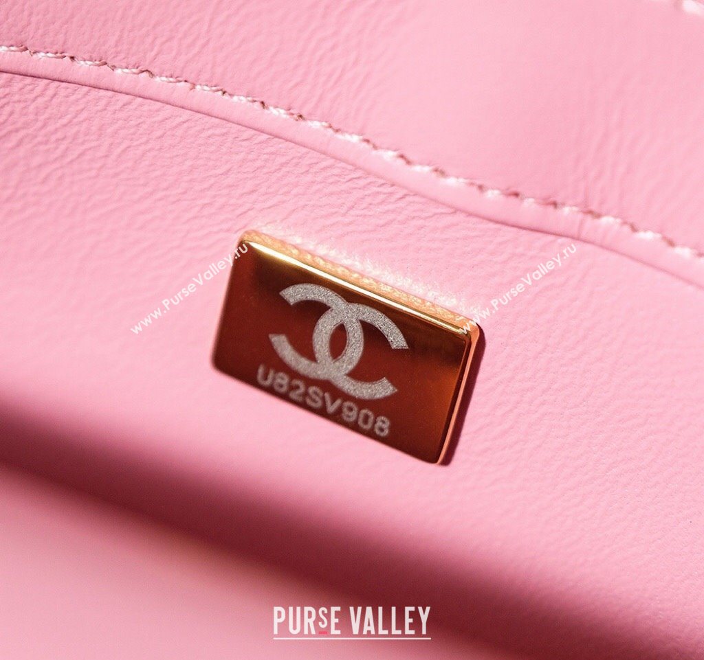 Chanel Tweed Sequins Mini Flap Bag Pink 2025 CH052604 (yezi-250526064)
