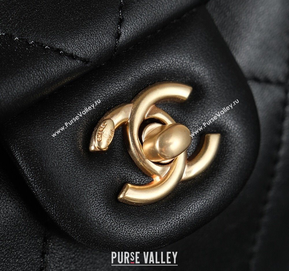 Chanel Lambskin Hobo Bag Black 2025 CH052671 (yezi-250526071)