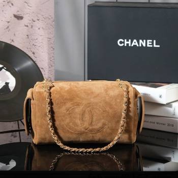 Chanel Brown Suede Boston Bag 2025 CH052673 (yezi-250526073)