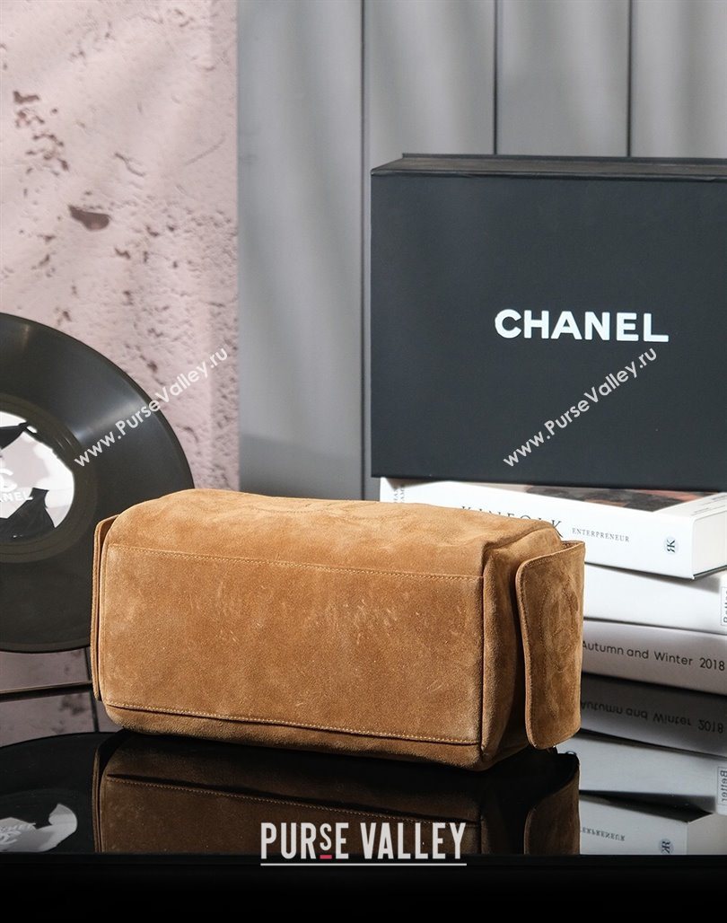 Chanel Brown Suede Boston Bag 2025 CH052673 (yezi-250526073)
