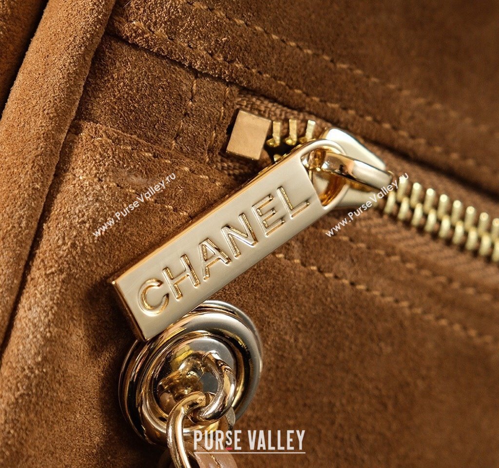 Chanel Brown Suede Boston Bag 2025 CH052673 (yezi-250526073)