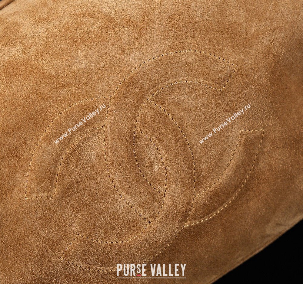 Chanel Brown Suede Boston Bag 2025 CH052673 (yezi-250526073)