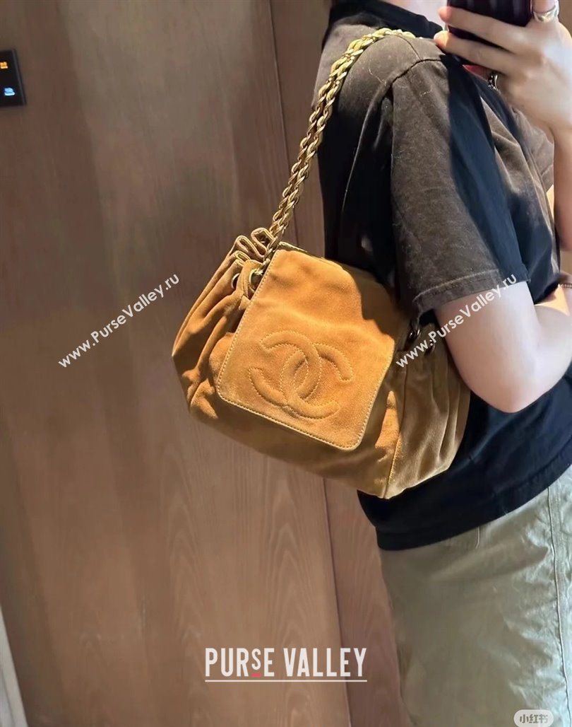 Chanel Brown Suede Flap Bag 2025 CH052673 (yezi-250526074)