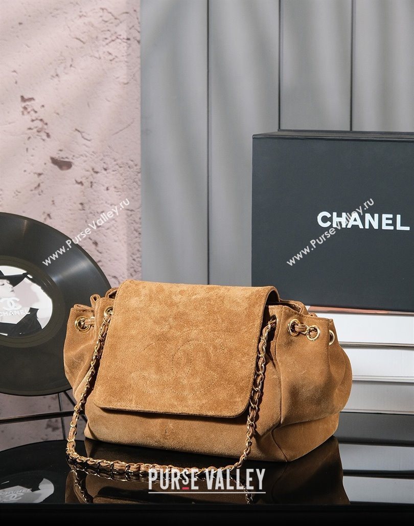 Chanel Brown Suede Flap Bag 2025 CH052673 (yezi-250526074)