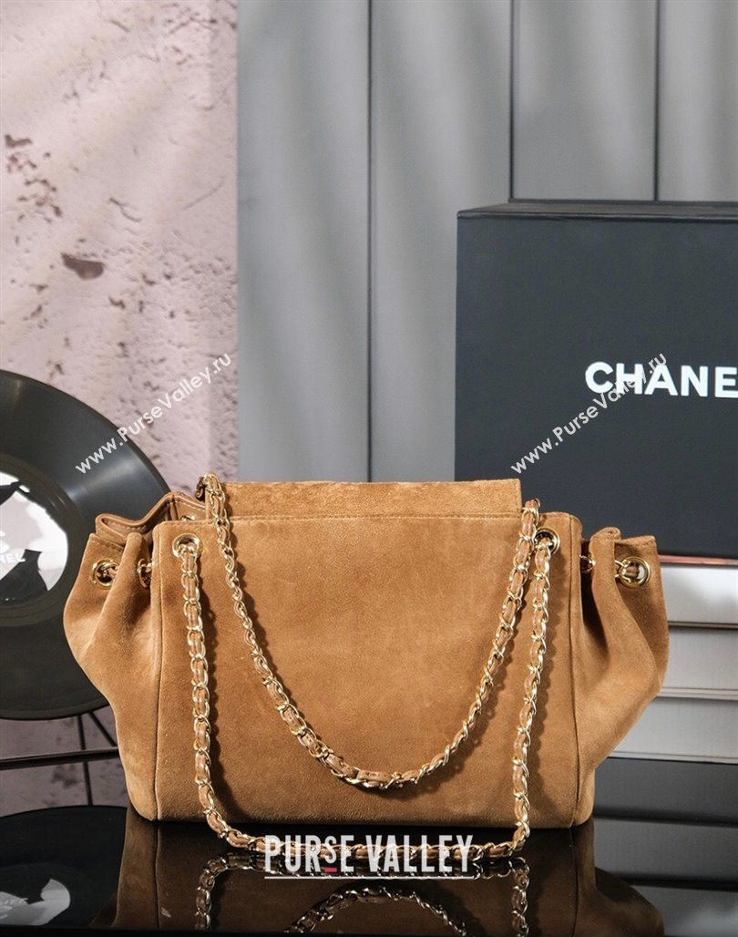 Chanel Brown Suede Flap Bag 2025 CH052673 (yezi-250526074)