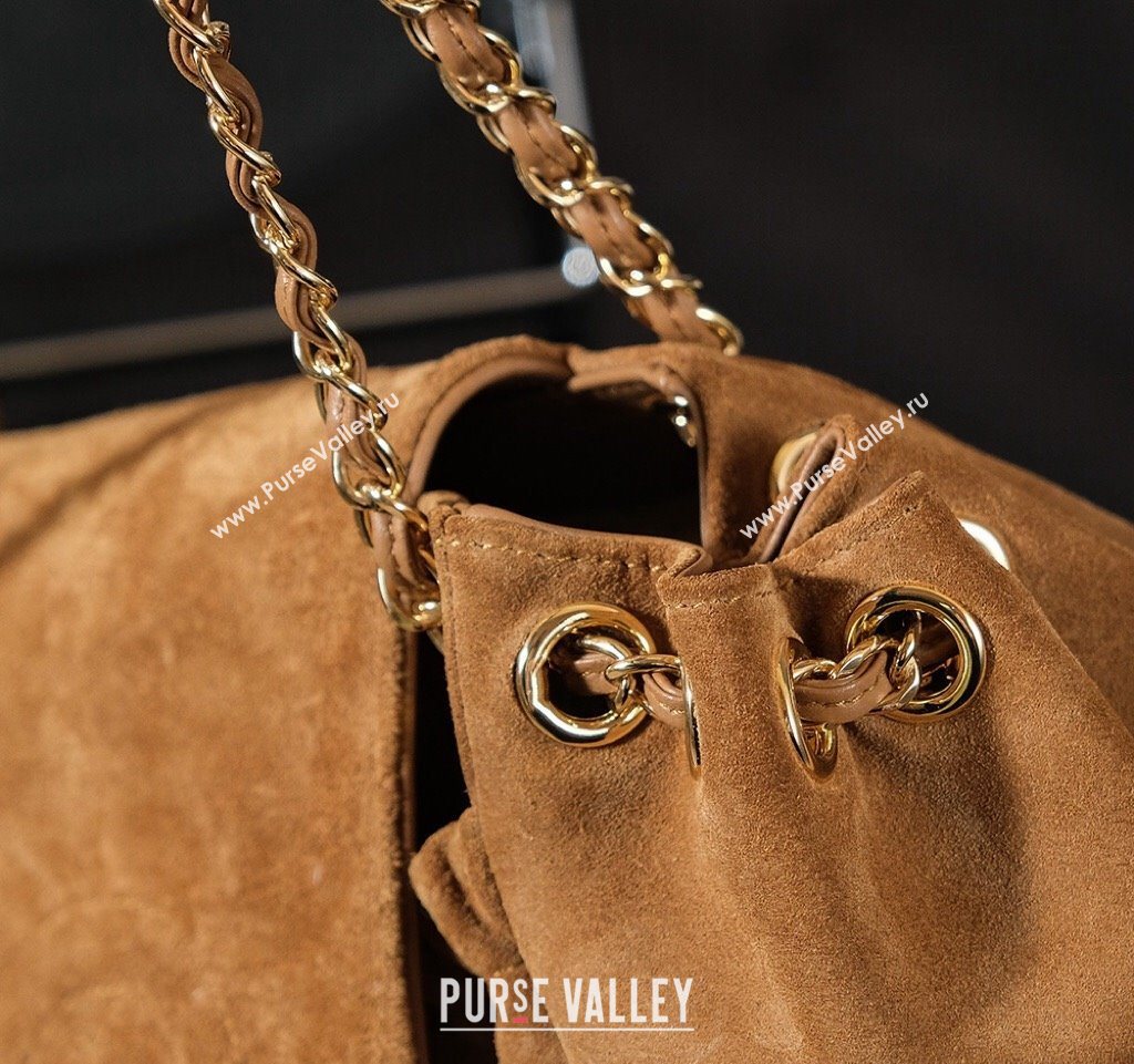 Chanel Brown Suede Flap Bag 2025 CH052673 (yezi-250526074)