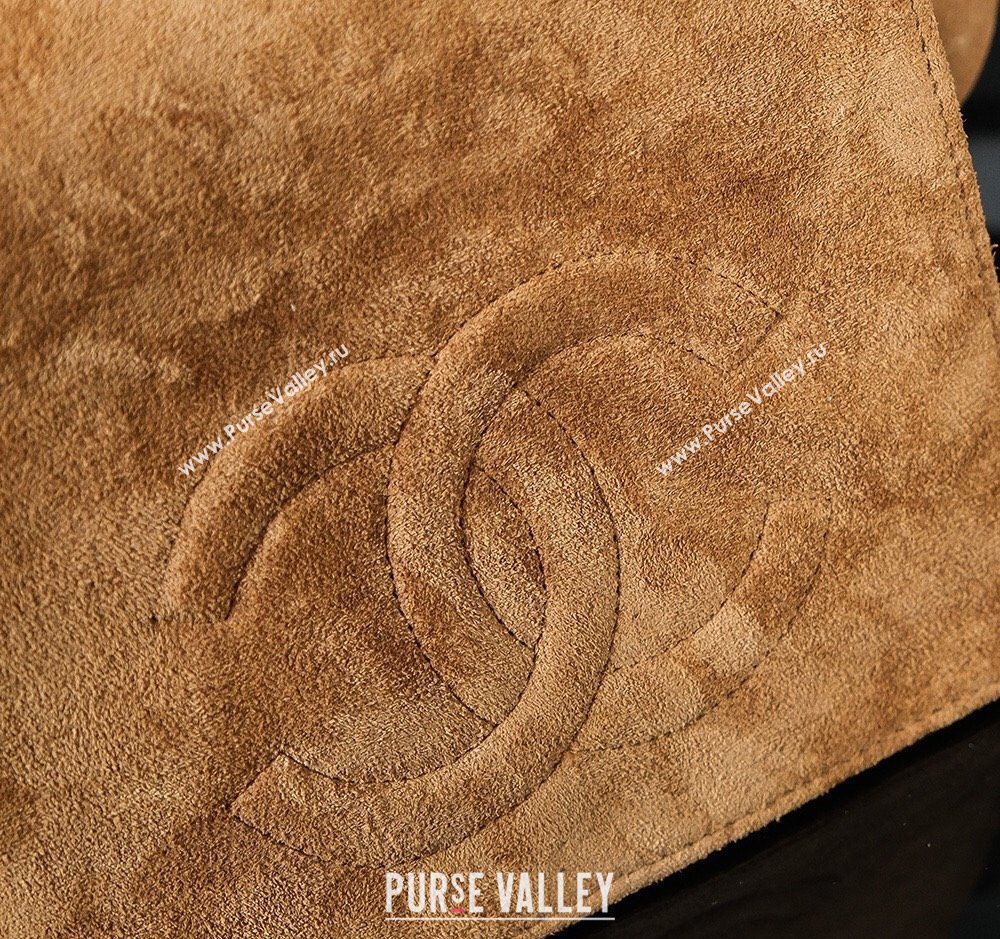 Chanel Brown Suede Flap Bag 2025 CH052673 (yezi-250526074)