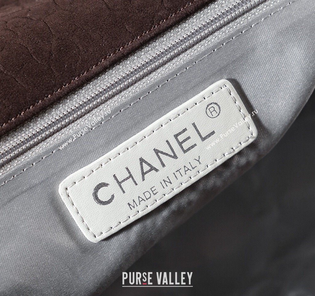 Chanel Vintage Suede Shopping Bag Brown 2025 CH052675 (yezi-250526075)