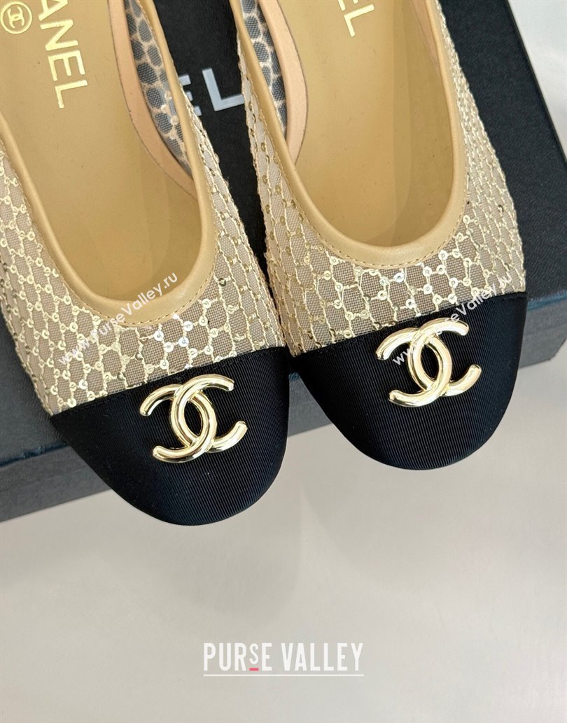 Chanel Mesh Heel Mules Beige 2025 CH061014 (MD-250610084)