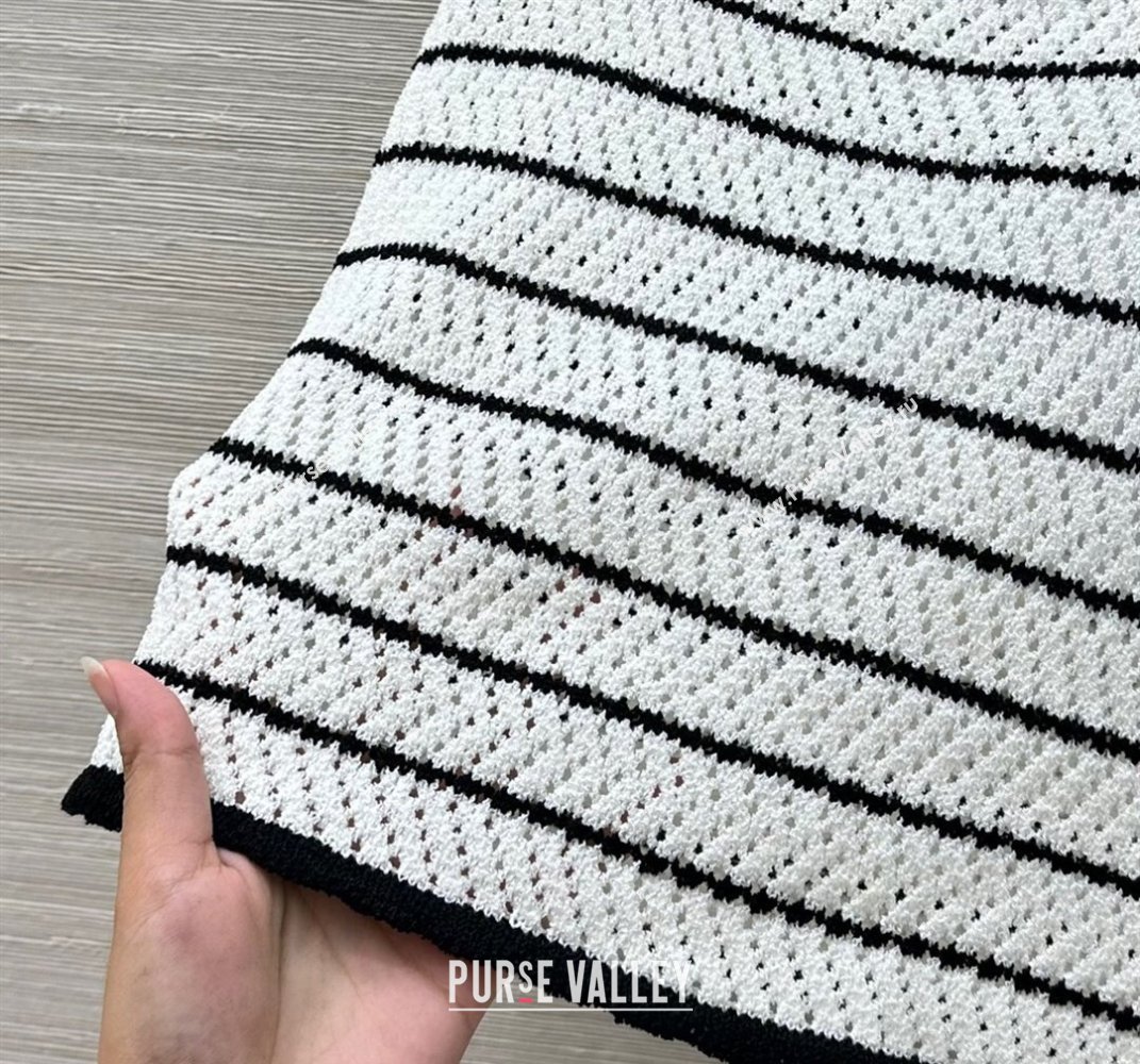 Chanel Knit Vest White 2025 061105 (QI-250611017)