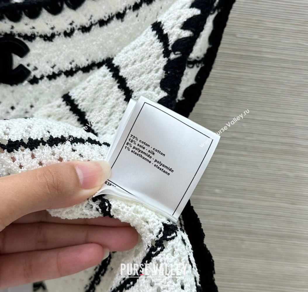 Chanel Knit Vest White 2025 061105 (QI-250611017)