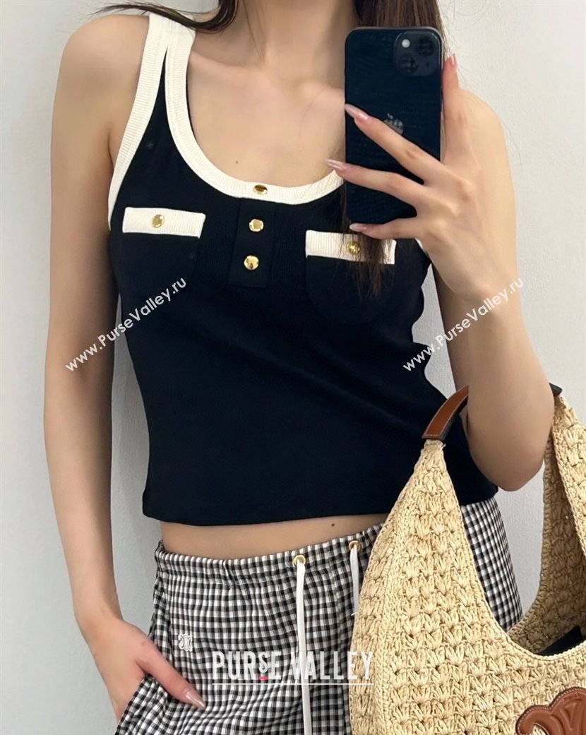 Celine Vest Black/White 2025 0611 (QI-250611019)