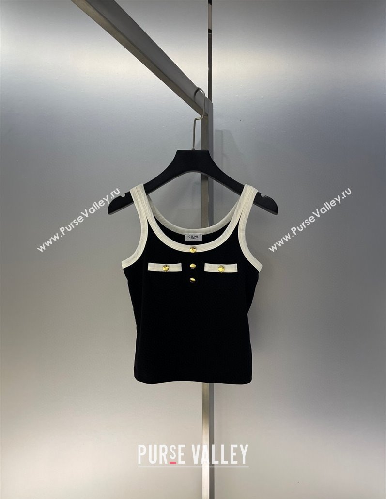 Celine Vest Black/White 2025 0611 (QI-250611019)