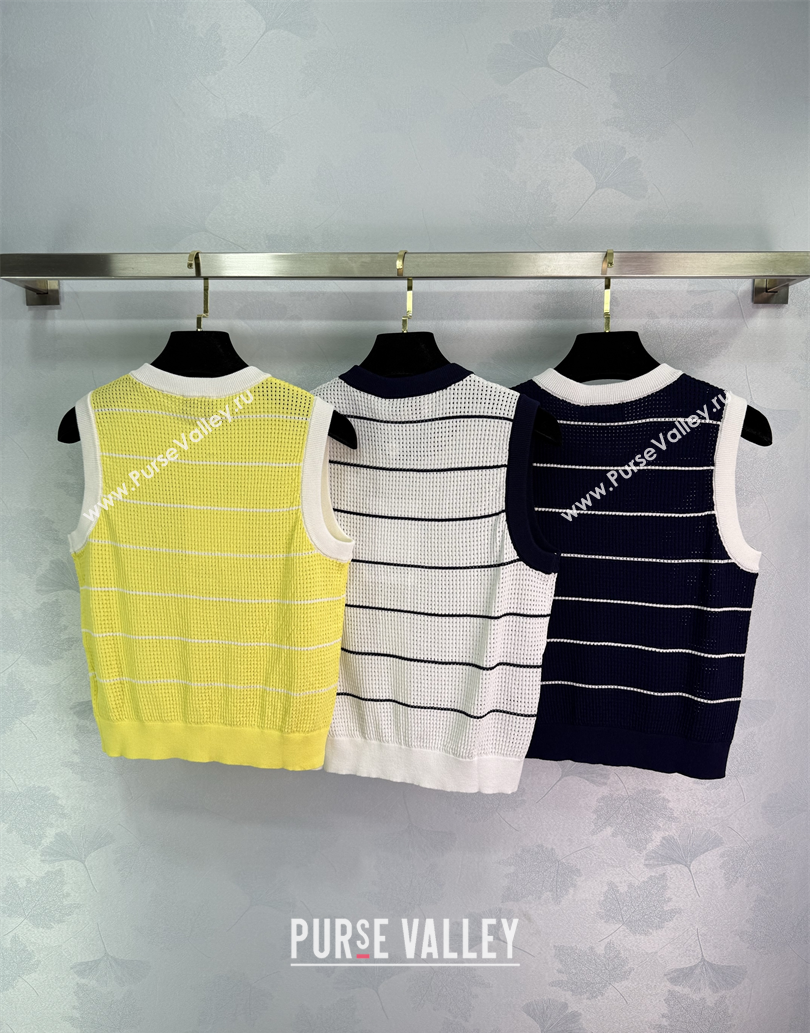 Chanel Knit Vest Black 2025 061107 (QI-250611025)