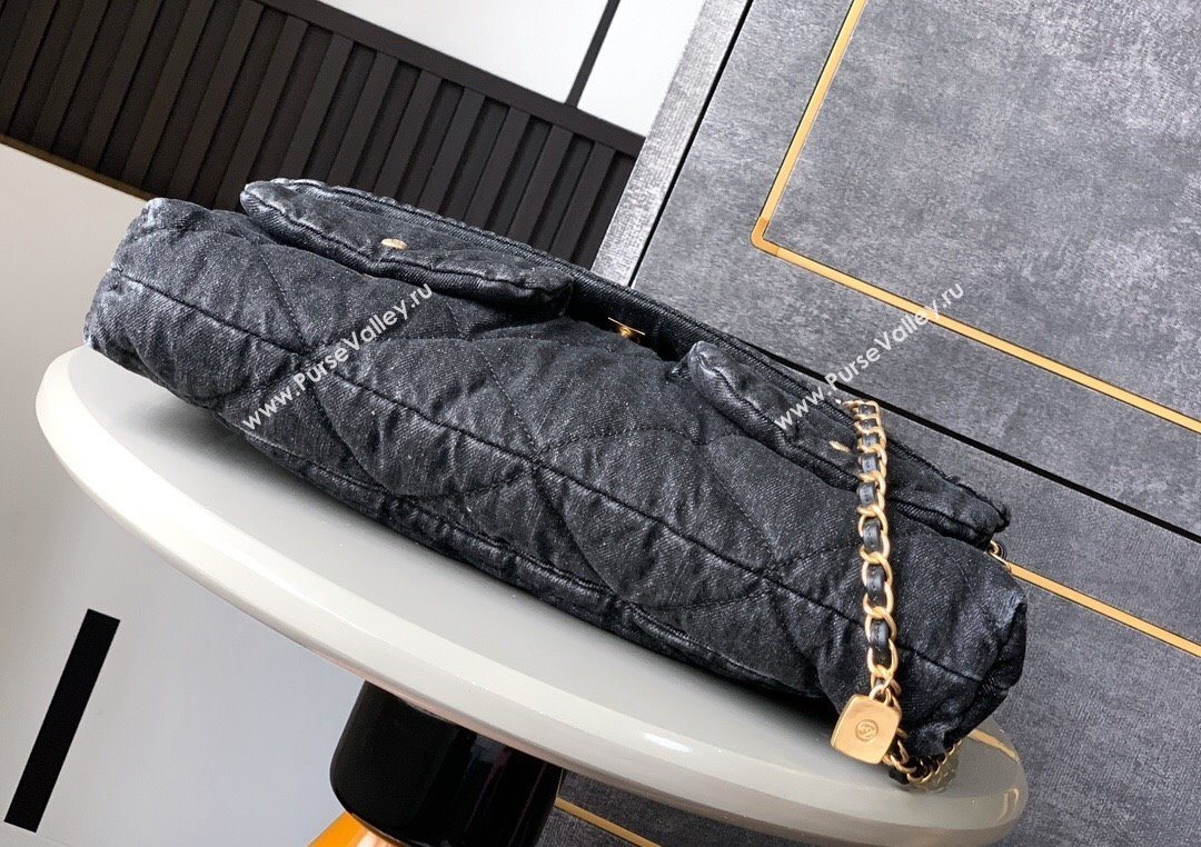 Chanel Denim Flap Bag with Pockets Black 2025 CH070301 (yezi-250703011)