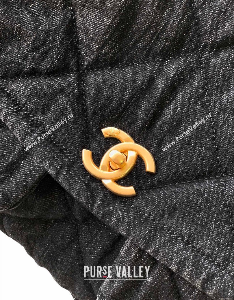 Chanel Denim Flap Bag with Pockets Black 2025 CH070301 (yezi-250703011)