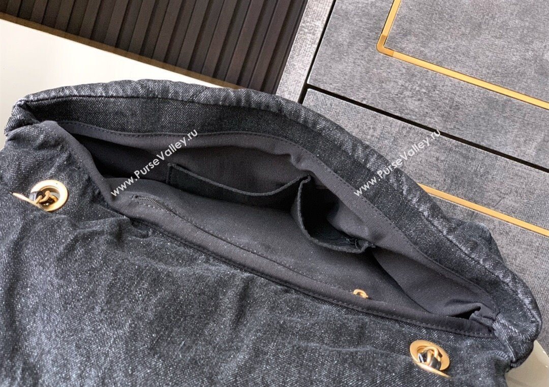 Chanel Denim Flap Bag with Pockets Black 2025 CH070301 (yezi-250703011)