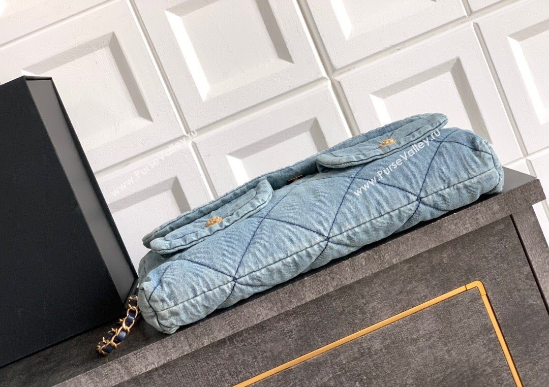 Chanel Denim Flap Bag with Pockets Light Blue 2025 CH070301 (yezi-250703012)