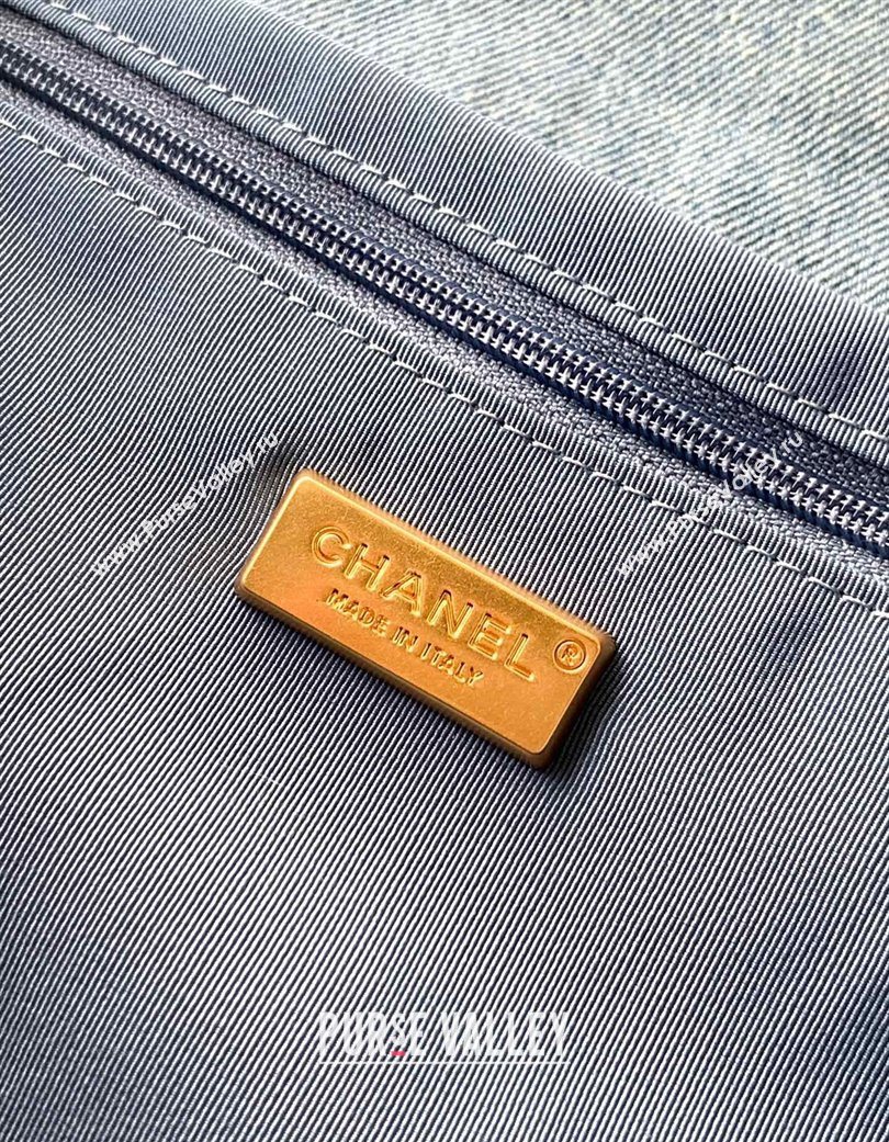 Chanel Denim Flap Bag with Pockets Light Blue 2025 CH070301 (yezi-250703012)