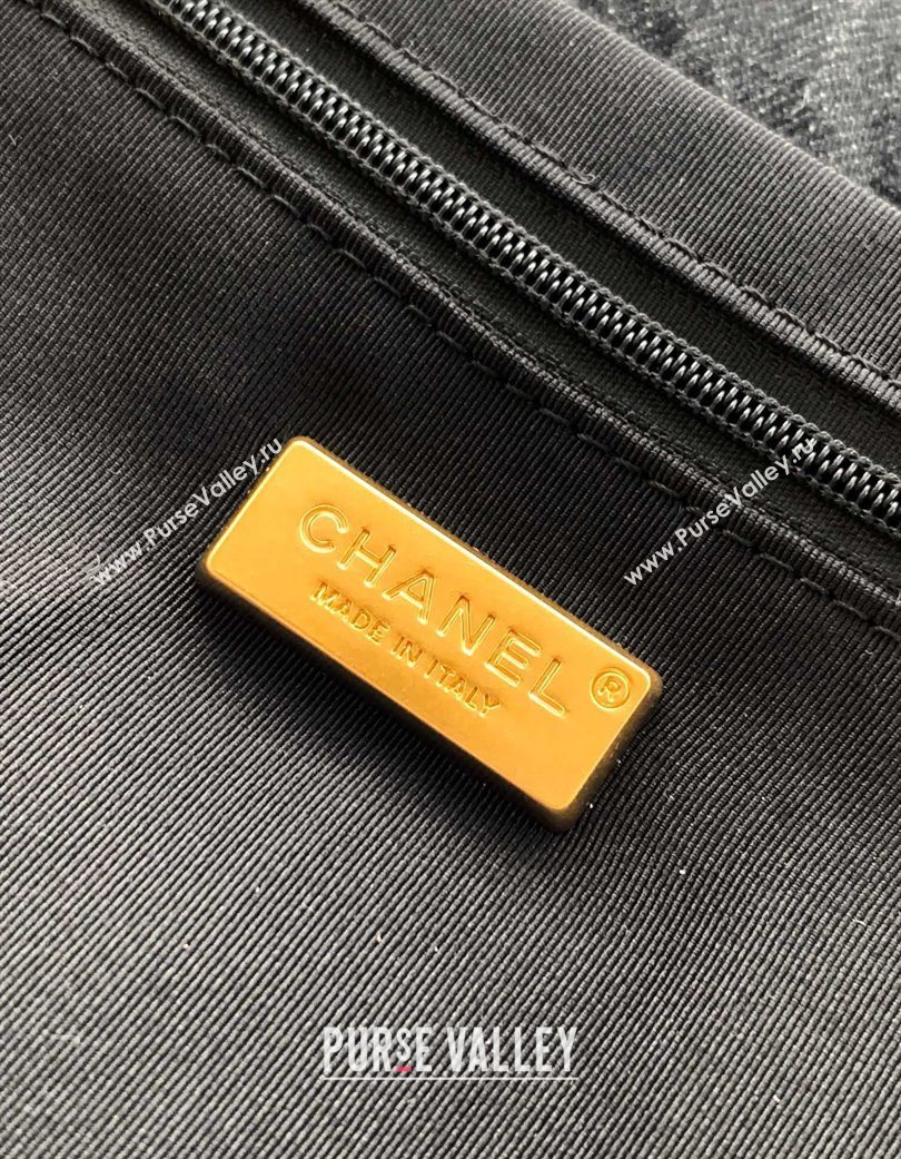 Chanel Denim Flap Bag with Large Pocket Black 2025 CH070301 (yezi-250703013)