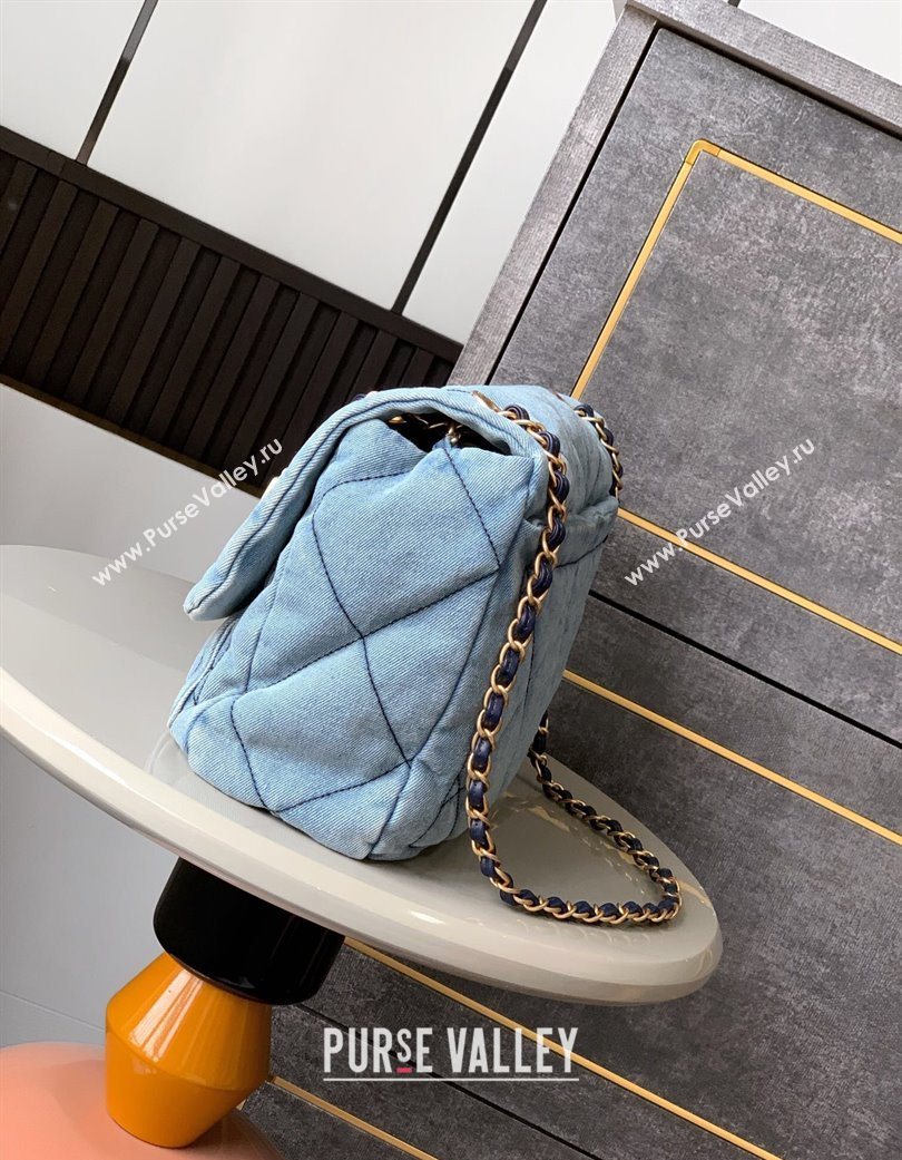 Chanel Denim Flap Bag with Large Pocket Light Blue 2025 CH070301 (yezi-250703014)