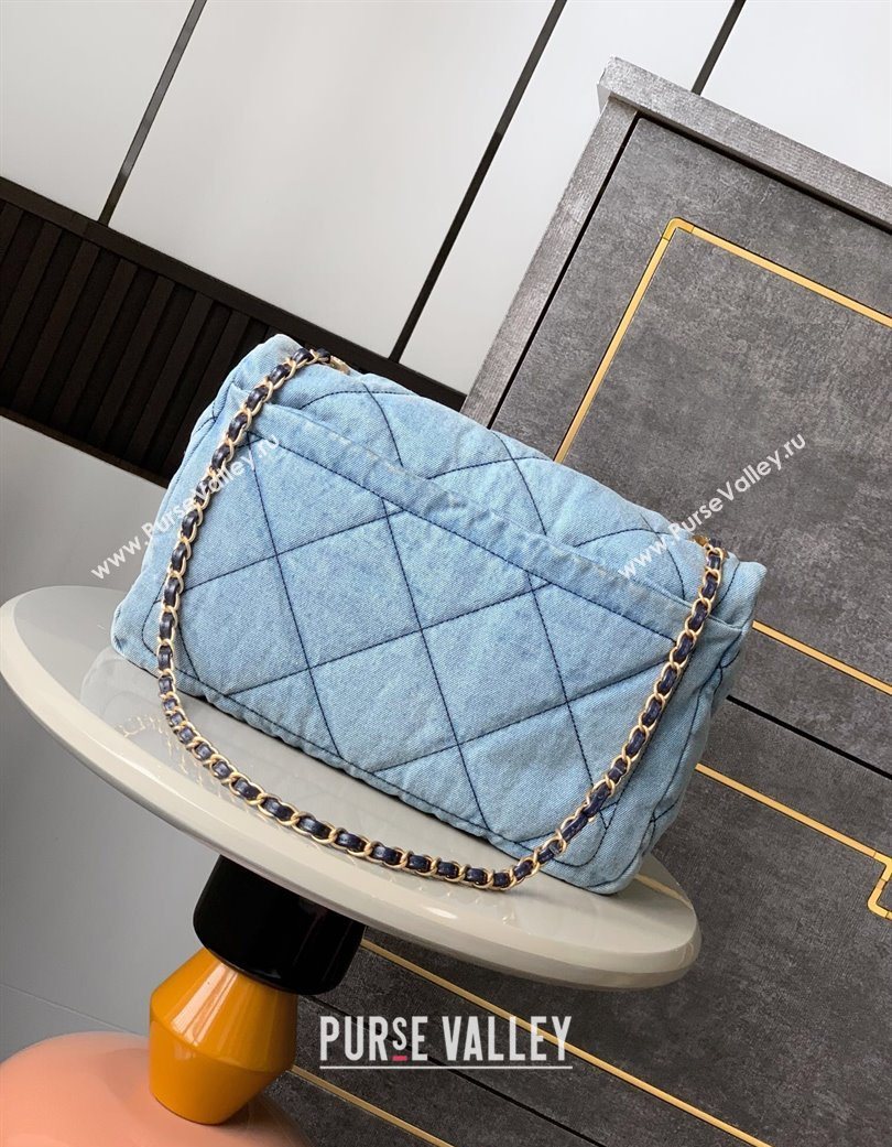 Chanel Denim Flap Bag with Large Pocket Light Blue 2025 CH070301 (yezi-250703014)