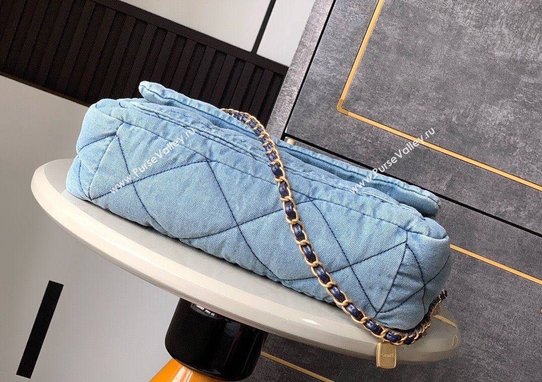 Chanel Denim Flap Bag with Large Pocket Light Blue 2025 CH070301 (yezi-250703014)