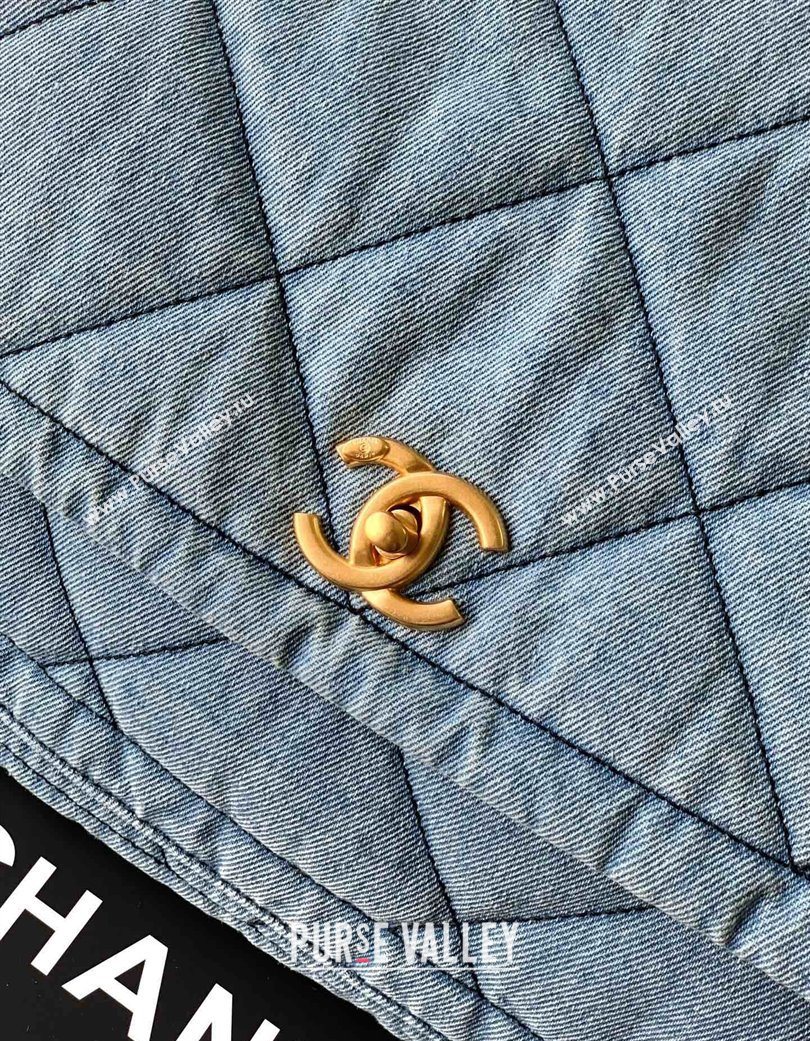 Chanel Denim Flap Bag with Large Pocket Light Blue 2025 CH070301 (yezi-250703014)
