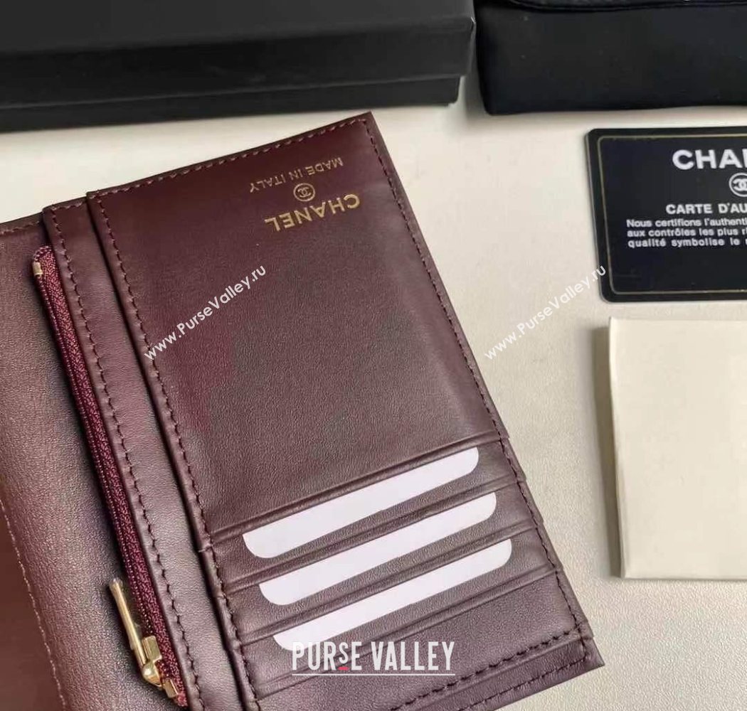 Chanel Lambskin Passport Cover Black/Gold 2025 A3658 (yezi-250702054)