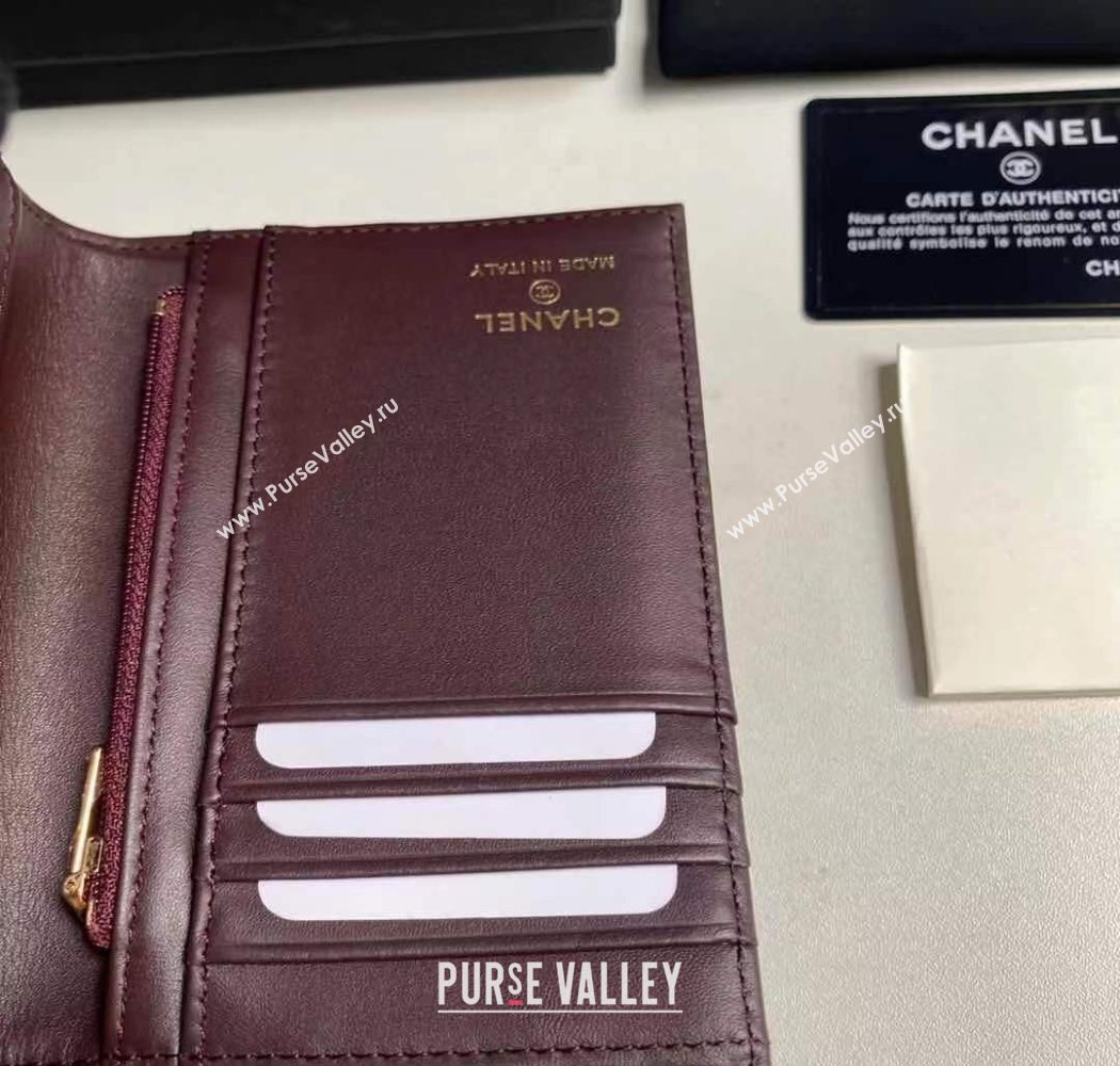 Chanel Grained Calfskin Passport Cover Black/Gold 2025 A3658 (yezi-250702057)