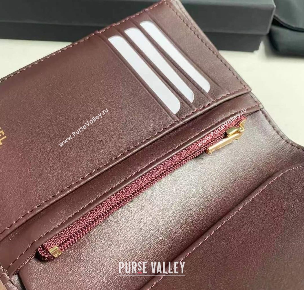 Chanel Grained Calfskin Passport Cover Black/Gold 2025 A3658 (yezi-250702057)