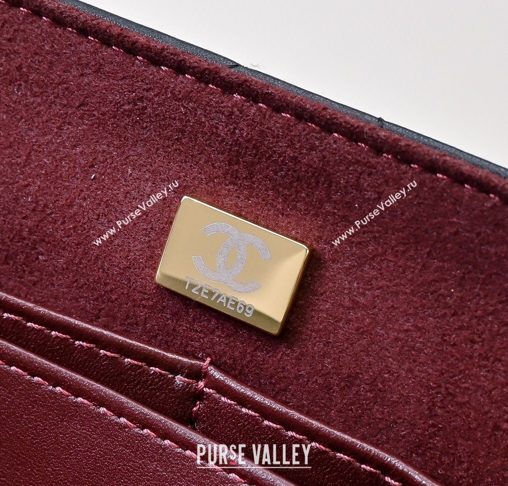 Chanel Calfskin Maxi Flap Bag with Top Handle Black 2025 AS5543 (yezi-250703037)