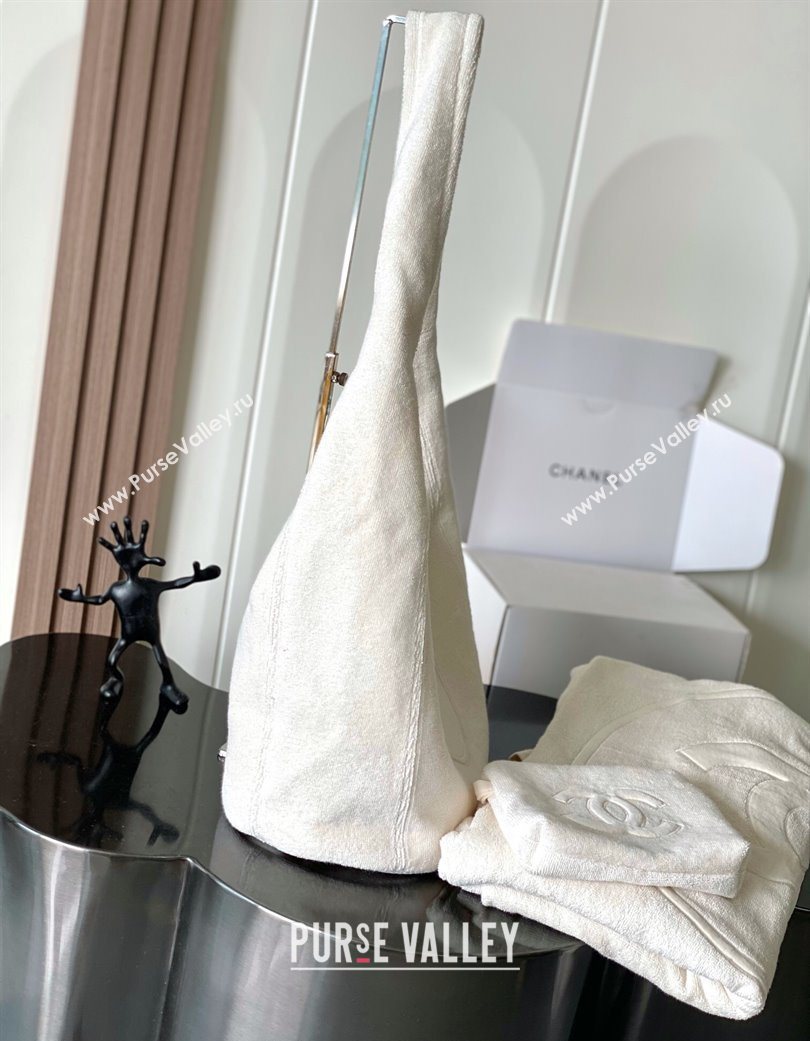 Chanel Cotton Beachwear Set Ivory White 2025 AAA938 (yezi-250702065)