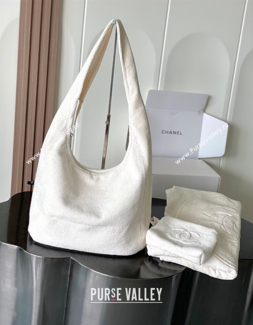 Chanel Cotton Beachwear Set Ivory White 2025 AAA938 (yezi-250702065)