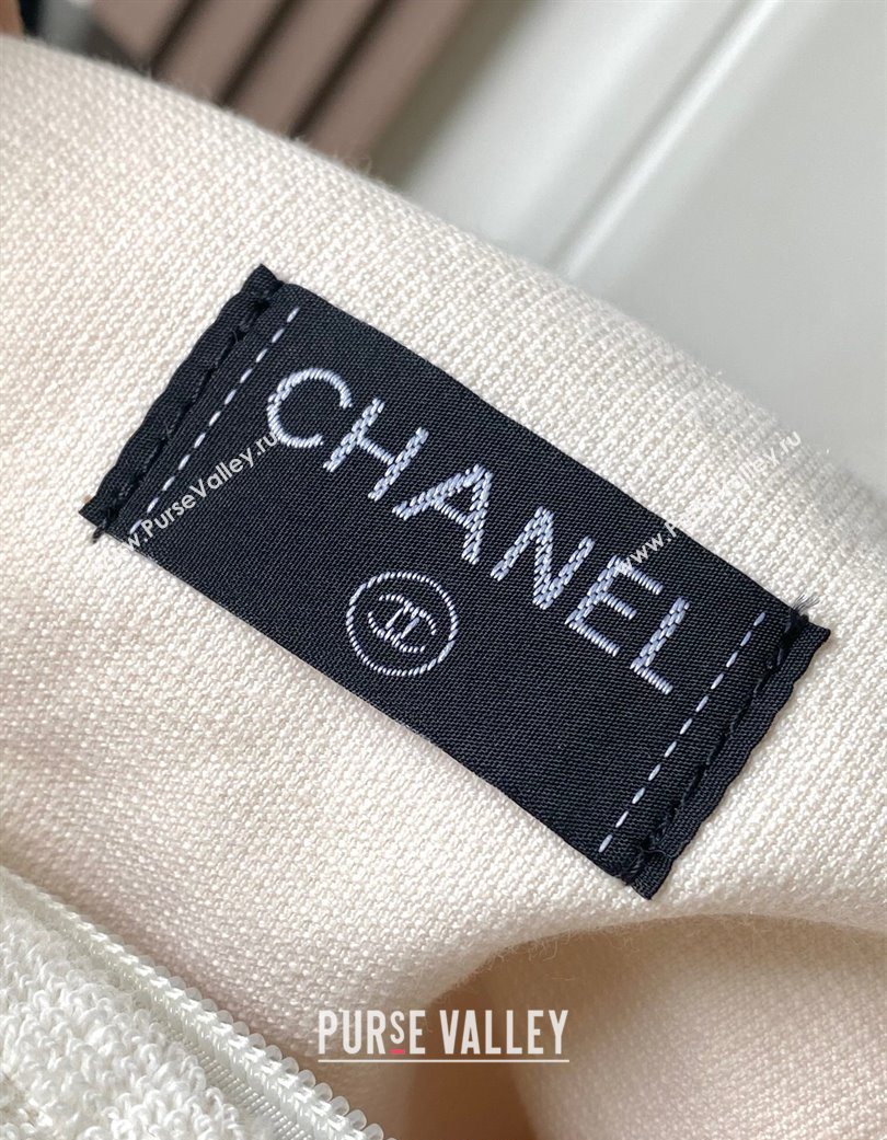 Chanel Cotton Beachwear Set Ivory White 2025 AAA938 (yezi-250702065)