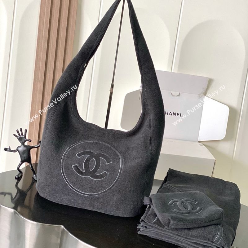 Chanel Cotton Beachwear Set Black 2025 AAA938 (yezi-250702067)