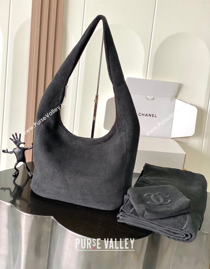 Chanel Cotton Beachwear Set Black 2025 AAA938 (yezi-250702067)