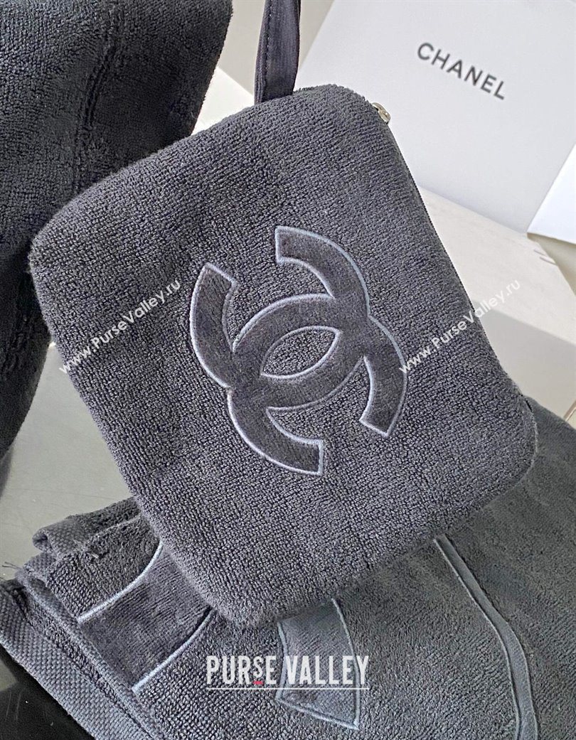 Chanel Cotton Beachwear Set Black 2025 AAA938 (yezi-250702067)