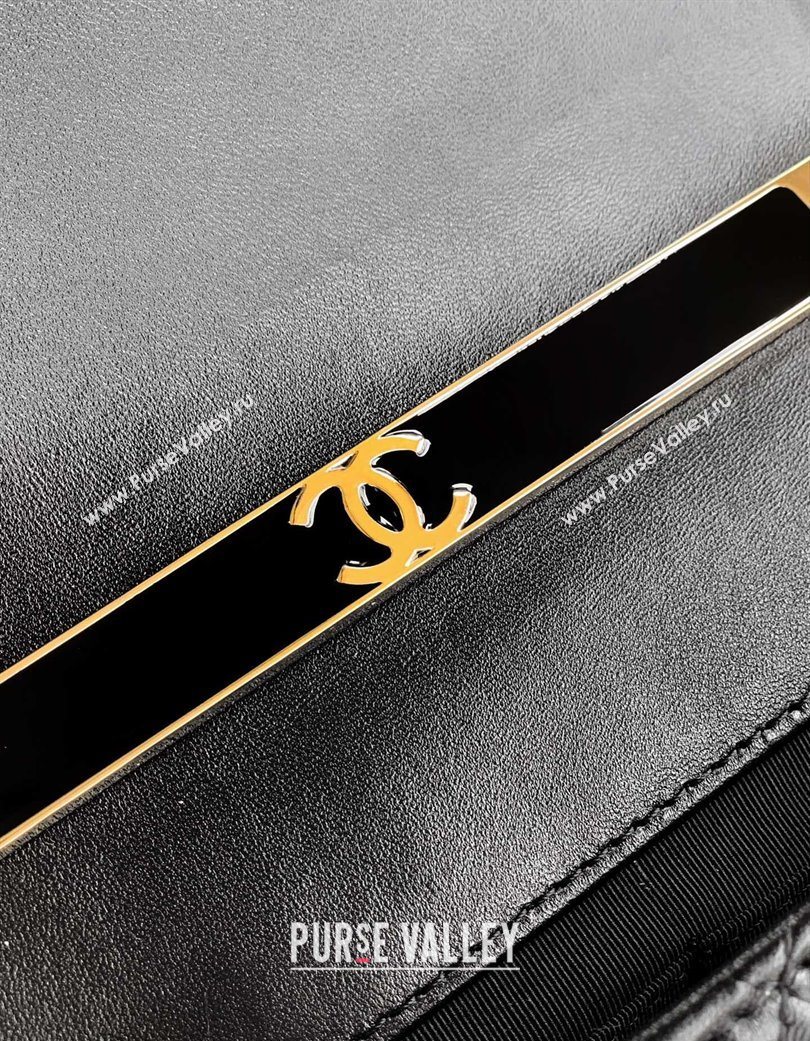 Chanel Lambskin Mini Flap Bag with Top Handle Bag Black 2025 0702 (yezi-250702048)