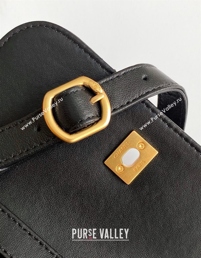 Chanel Suede Lambskin Phone Holder with Strap Beige/Black 2025 AP4679 (yezi-250703051)